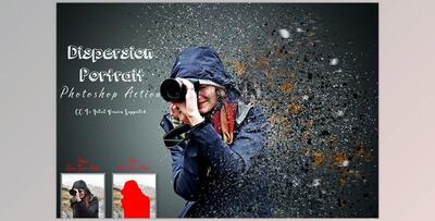 Dispersion Portrait Photoshop Action CreativeMarket - 7239246