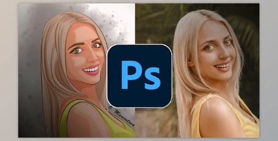 Photoshop drawing: how to draw a portrait for beginners by Udemy