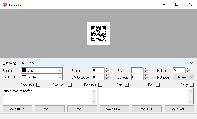 WINSOFT Barcode v6.3 for Delphi 5-11 / for FireMonkey v6.8