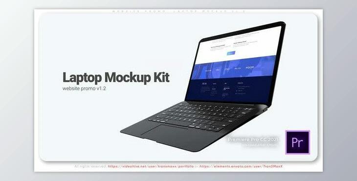 Website Promo. Laptop Mockup v1.2 (Videohive 38670799)
