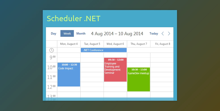 DHTMLX Scheduler .NET v4.0 Enterprise + CRACK