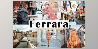 Ferrara Lightroom Presets Pack CreativeMarket-5014442 (XMP, DNG, LRTEMPLATE, PDF, ATN)