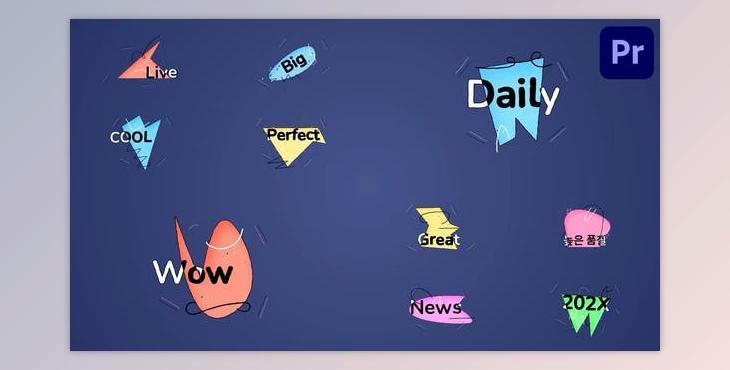 Abstract Shapes Titles for Premiere Pro (Videohive 53645298)