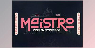 Maistro Modern Display Typeface