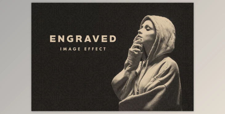 Vintage Engraved Photo Effect Mockup By Pixelbuddha (PSDT)