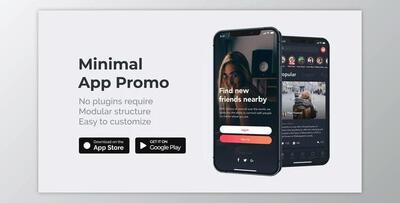 Clean Minimal App Promo (Videohive 31325804) - AE Project