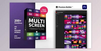 Multiscreen Transitions for Premiere Pro (Videohive 32305213)