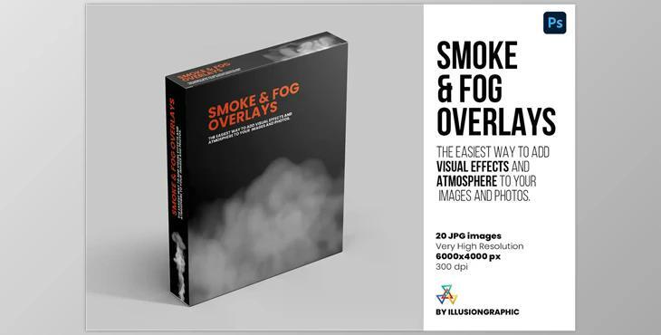 Smoke & Fog Overlays – 20 JPG CreativeMarket - 6324671