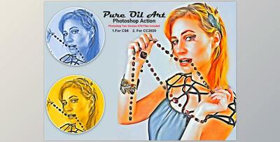 Pure Oil Art Photoshop Action CreativeMarket-5323610 (ATN)
