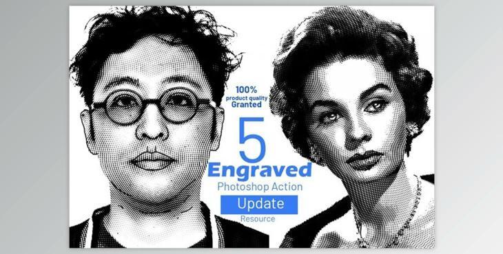 Engraved Effect Photoshop Action