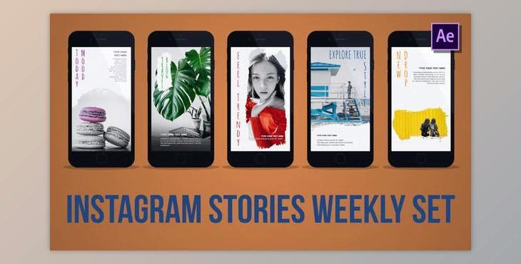 Instagram Stories Weekly Set (Videohive 37326721) - AE Project
