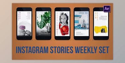 Instagram Stories Weekly Set (Videohive 37326721) - AE Project