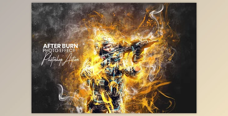 After Burn Photoshop Action - 91729304
