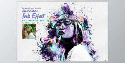 Alcohol Ink Photo Effect Creativemarket - 10319103