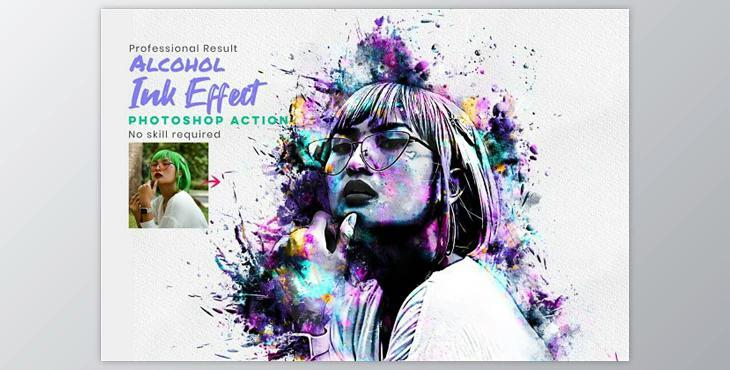 Alcohol Ink Photo Effect Creativemarket - 10319103