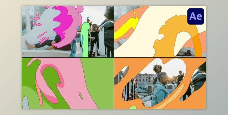 Liquid Abstract Morphing Transitions for After Effects (Videohive 53710948) - AE Project