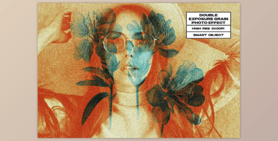 Double Exposure Grain Photo Effect CRG3LL9