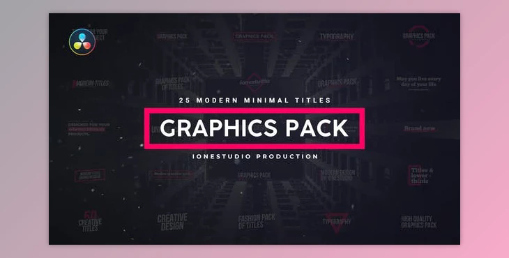 Minimal Titles for Davinci Resolve (Videohive 39433877)