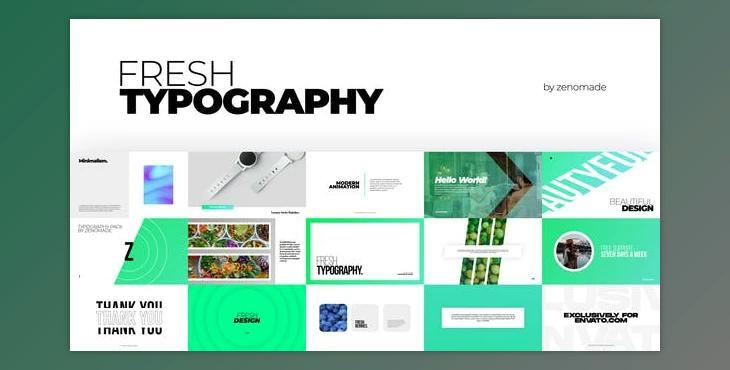 Fresh Typography (Videohive 32479250) - AE Project