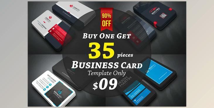 Business Cards Bundle 35 CreativeMarket-5914449 (PSD, JPG, PNG)