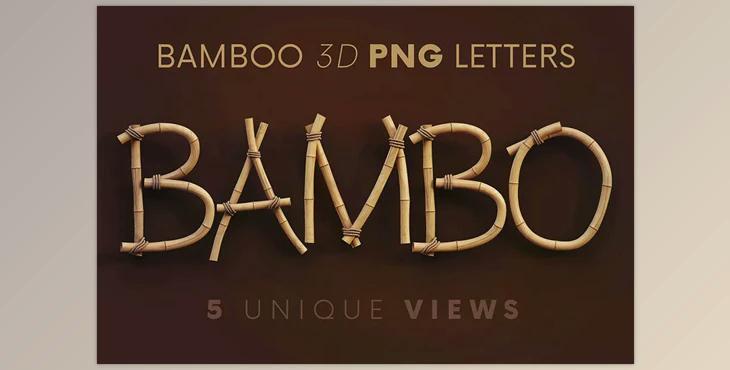 Bamboo – 3D Lettering
