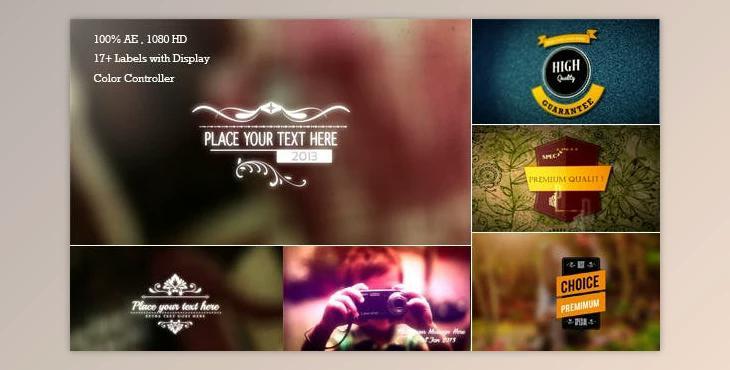Retro Titles and Labels (Videohive 6551793)