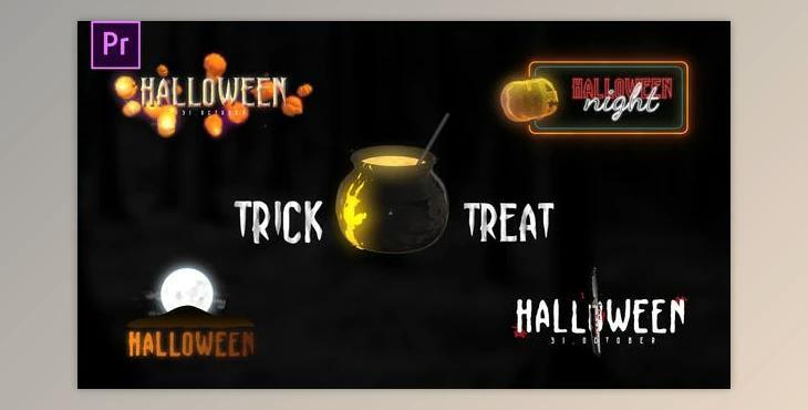 Halloween Scary Titles (Videohive 34094338) - PR Project