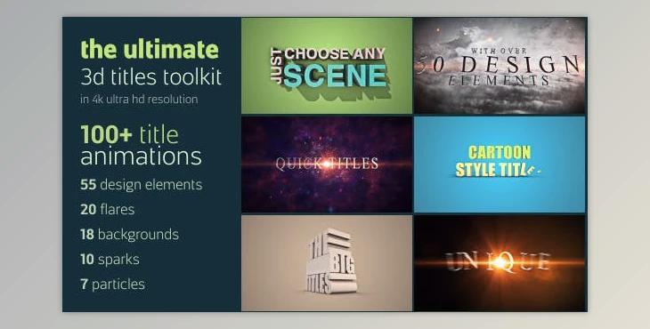 3D Text Animation Pack (Videohive 12617556) - AE Project