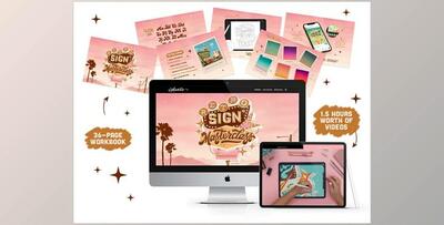 Aurelie Maron – Retro Sign Masterclass for Procreate