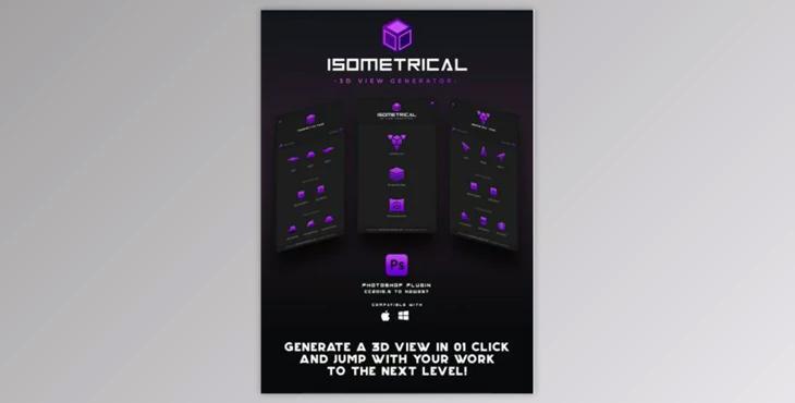 Isometrical – 3D View Generator – Photoshop Plugin GraphicRiver-31406788 (PSD, PNG, JSX)