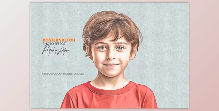 Poster Sketch Photoshop Action - 279211910