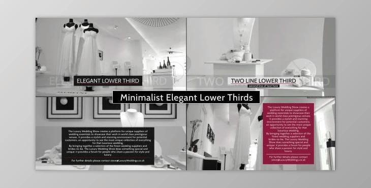 Minimalist Elegant – Lower Thirds Package (Videohive 4972938) - AE Project