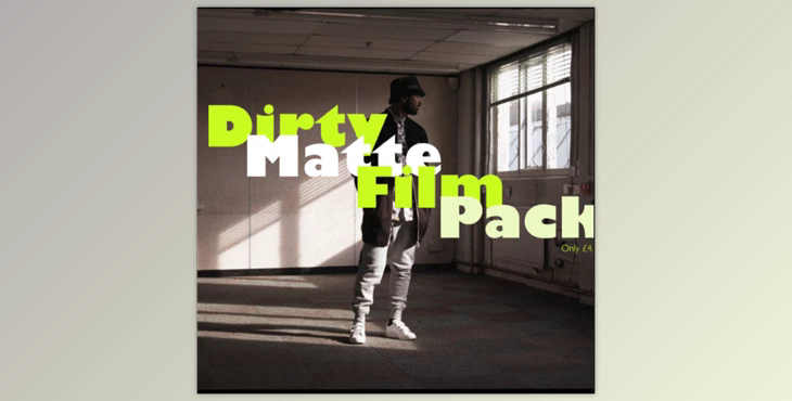 Daniel John Peters – Dirty Matte Film Pack – LUTs & Overlays