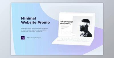 Minimal Website Promo - Laptop Mockup (Videohive 29505029) - AE Project