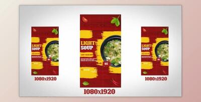 Restauraunt Menu Instagram Stories 1080×1920 (Videohive 39577172) - AE Project