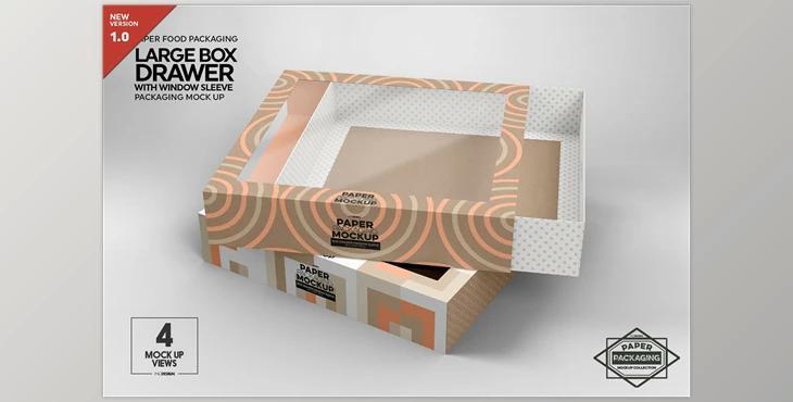 Large Box DrawerWindow Sleeve Mockup CreativeMarket-5358012