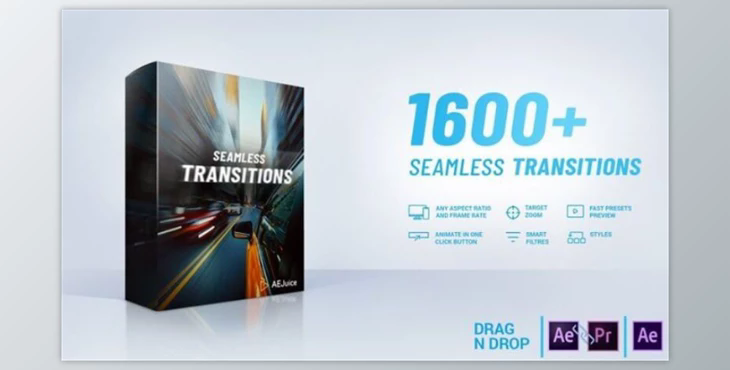 AEJuice Seamless Transitions for After Effects and Premiere Pro