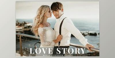 Love Story Mobile Lightroom Presets - CreativeMarket 3356388