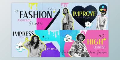 Fashion Concept Slideshow for DaVinci Resolve (Videohive 43384842)