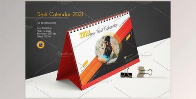 Desk Calendar 2021 V29 CreativeMarket-5451292 for PS