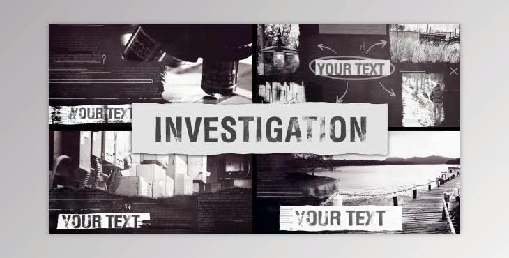 Investigation Documentary Project (Videohive 19857847) - AE Project