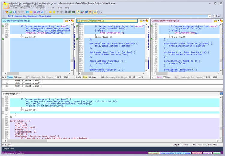 ExamDiff Pro Master Edition v15.0.1.26 for Win x86 & x64 + Portable Edition + Keygen