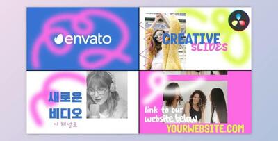 Abstract Creative Slides for DaVinci Resolve (Videohive 52725082)