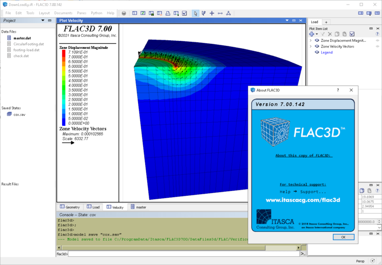 Itasca FLAC3D 9.10 x64