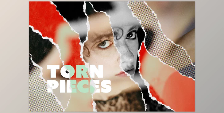 Pop Art Torn Paper Effect - 91895286