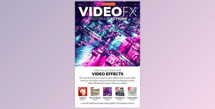 VideoFX Photoshop Actions – GraphicRiver 28743227 (PAT, ATN)