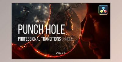 Punch Hole Transitions for Davinci Resolve (Videohive 55612485)