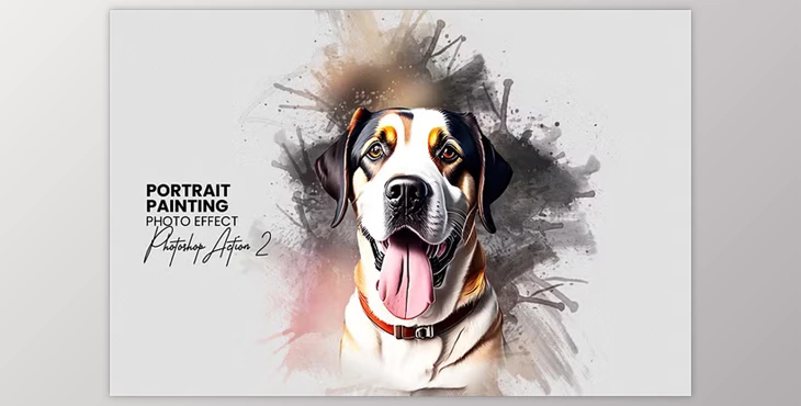 Portrait Painting Photoshop Action - 92462185