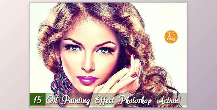 15 Oil Painting Effect Photoshop Act By Vatdesign