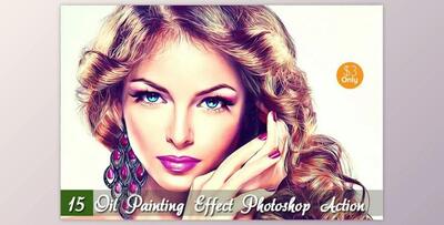 15 Oil Painting Effect Photoshop Act By Vatdesign
